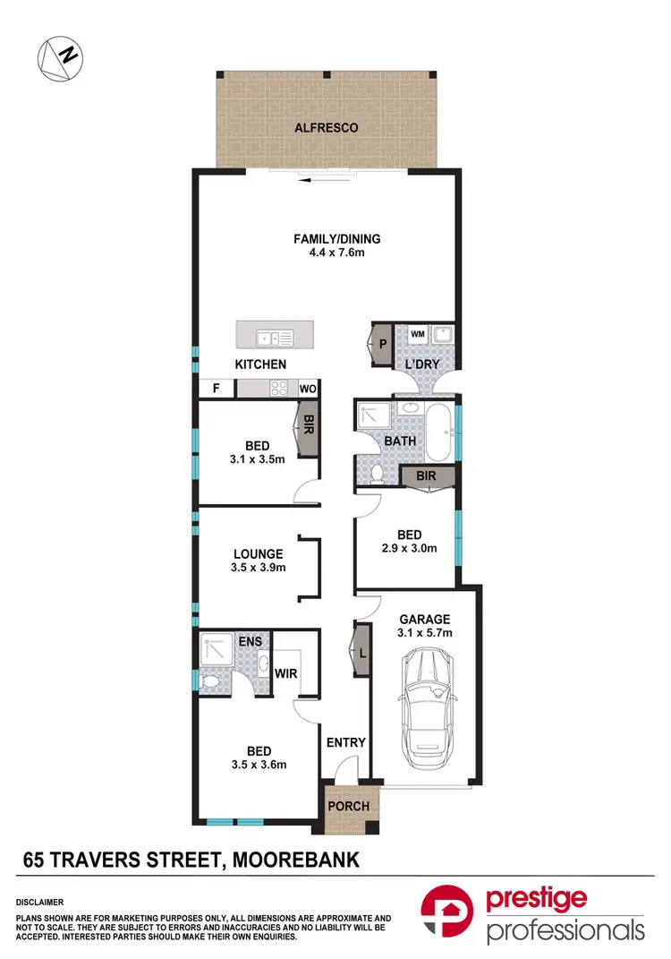 Floorplan of Homely house listing, 65 Travers Street, Moorebank NSW 2170