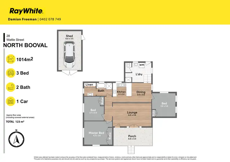 Floorplan of Homely house listing, 28 Wattle Street, North Booval QLD 4304