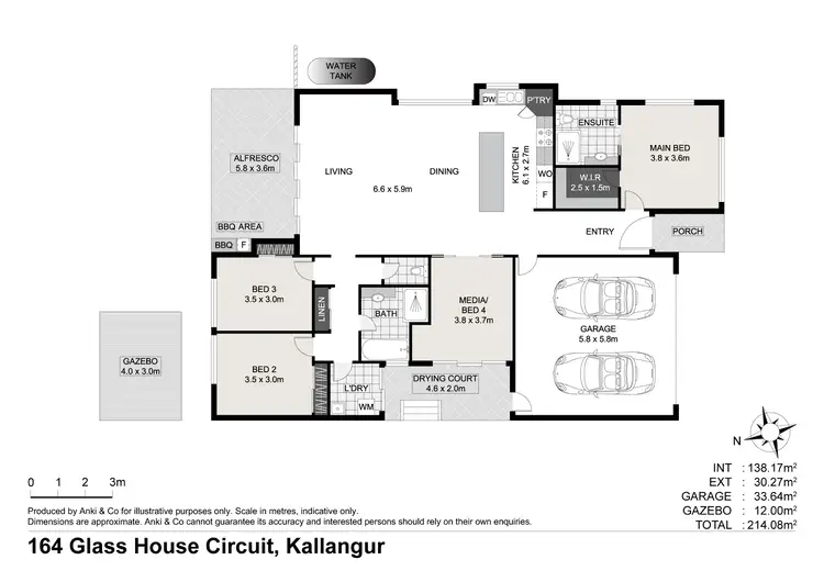 Floorplan of Homely house listing, 164 Glass House Circuit, Kallangur QLD 4503