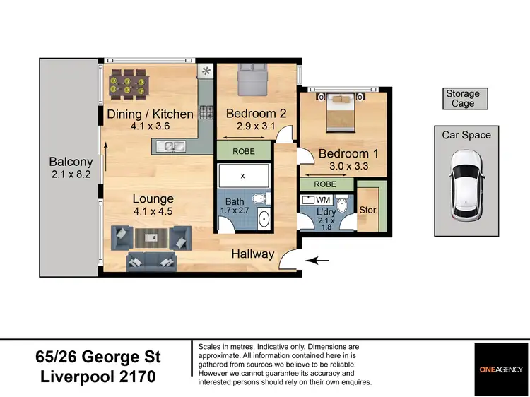 Floorplan of Homely unit listing, 65/26 George Street, Liverpool NSW 2170