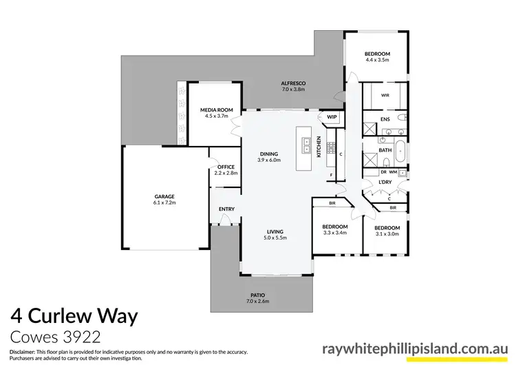 Floorplan of Homely house listing, 4 Curlew Way, Cowes VIC 3922