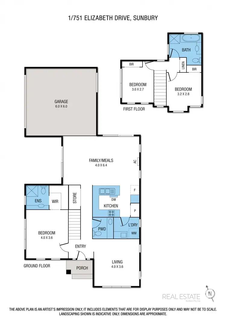 Floorplan of Homely unit listing, 1/751 Elizabeth Drive, Sunbury VIC 3429