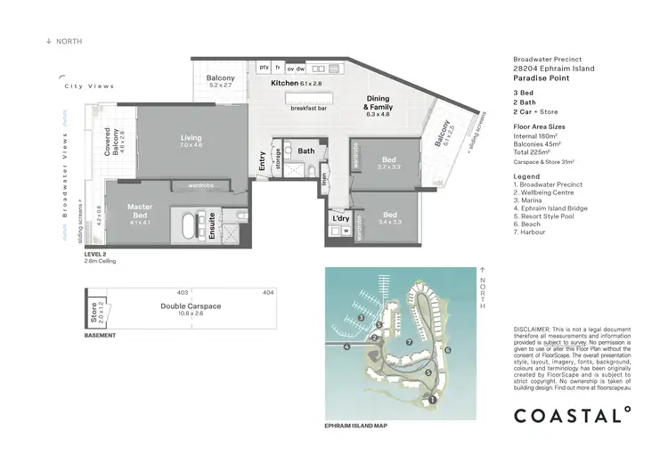 Floorplan of Homely unit listing, 28204 Ephraim Island, Paradise Point QLD 4216