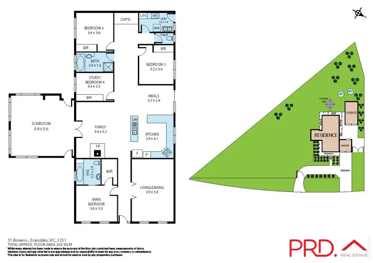 Floorplan of Homely house listing, 51 Browns-Scarsdale Road, Scarsdale VIC 3351
