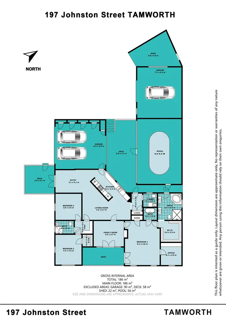 Floorplan of Homely house listing, 197 Johnston Street, Tamworth NSW 2340