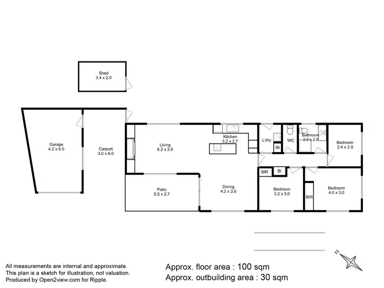 Floorplan of Homely house listing, 171A Gordons Hill Road, Lindisfarne TAS 7015