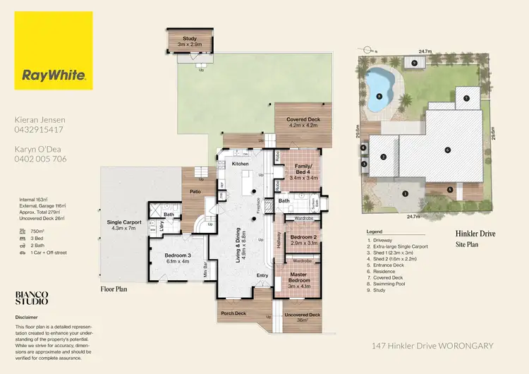 Floorplan of Homely house listing, 147 Hinkler Drive, Worongary QLD 4213