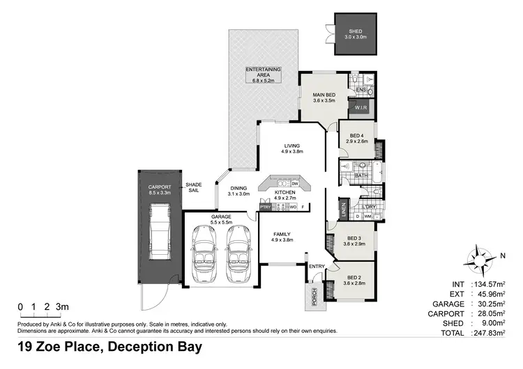 Floorplan of Homely house listing, 19 Zoe Place, Deception Bay QLD 4508