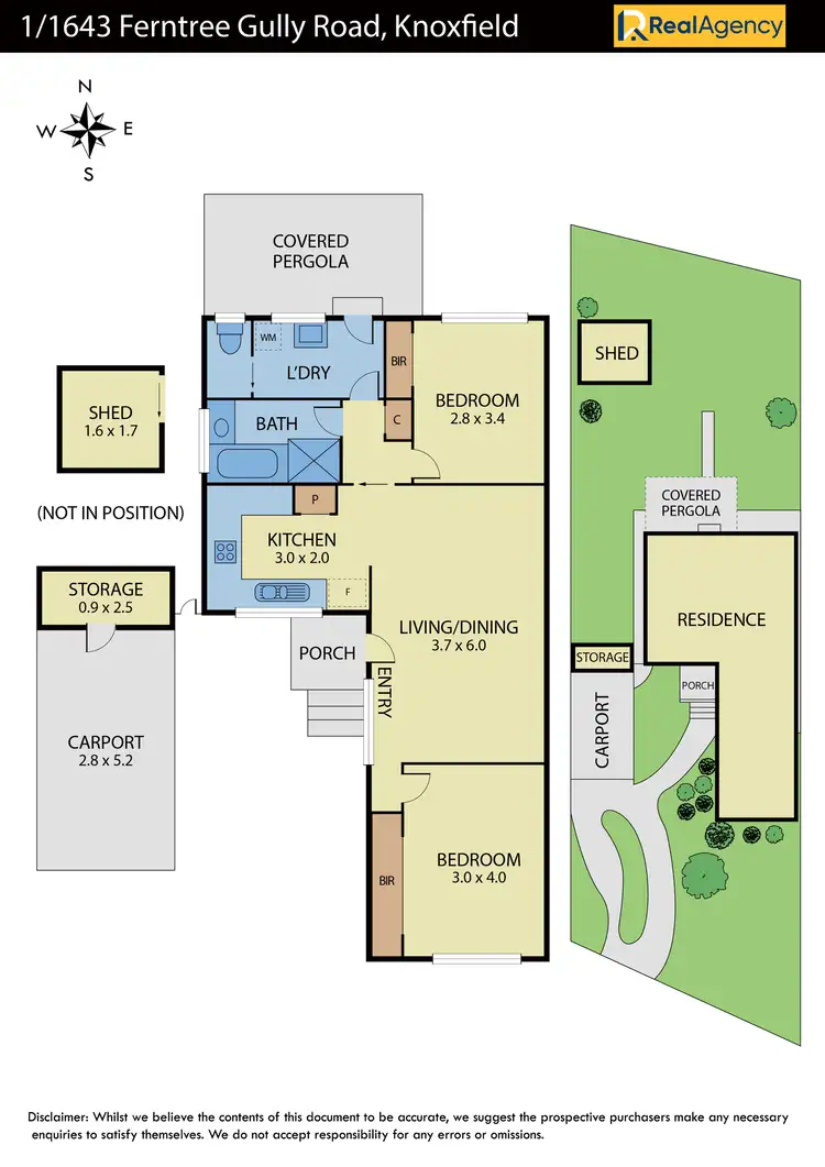 Floorplan of Homely house listing, 1/1643 Ferntree Gully Road, Knoxfield VIC 3180