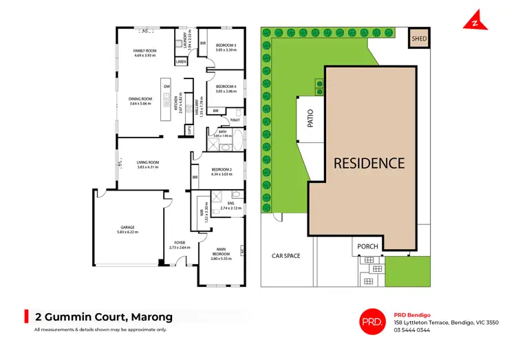 Floorplan of Homely house listing, 2 Gummin Court, Marong VIC 3515