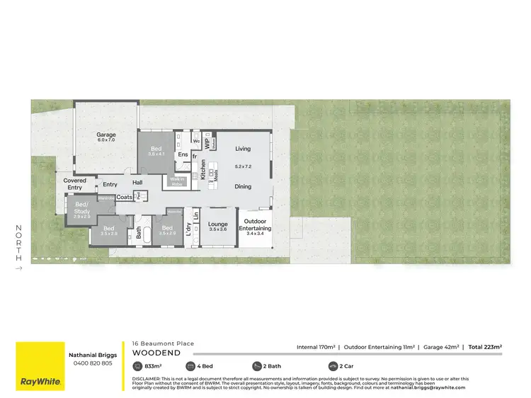 Floorplan of Homely house listing, 16 Beaumont Place, Woodend VIC 3442