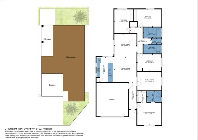 Floorplan of Homely house listing, 21 Efficient Way, Byford WA 6122