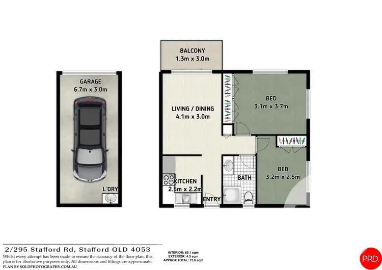 Floorplan of Homely unit listing, 2/295 Stafford Road, Stafford QLD 4053