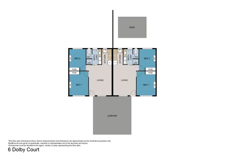 Floorplan of Homely unit listing, 6 Dolby Court, North Mackay QLD 4740