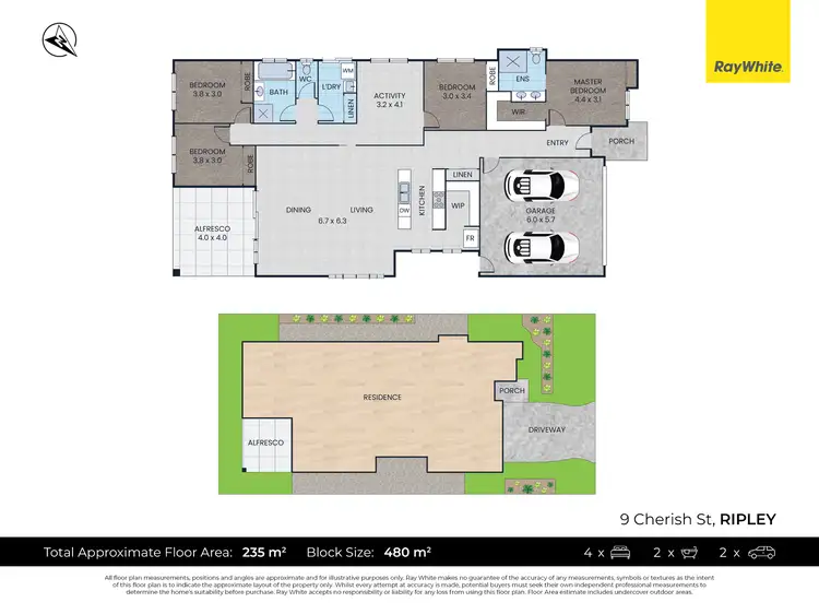 Floorplan of Homely house listing, 9 Cherish Street, Ripley QLD 4306