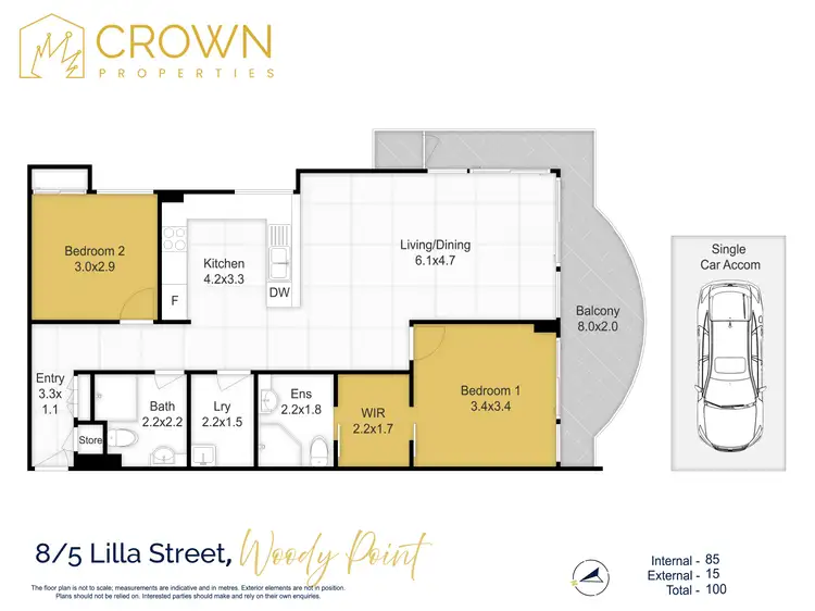 Floorplan of Homely unit listing, 8/5 Lilla Street, Woody Point QLD 4019