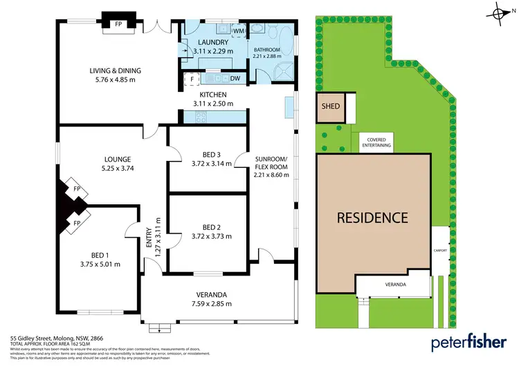 Floorplan of Homely house listing, 55 Gidley Street, Molong NSW 2866
