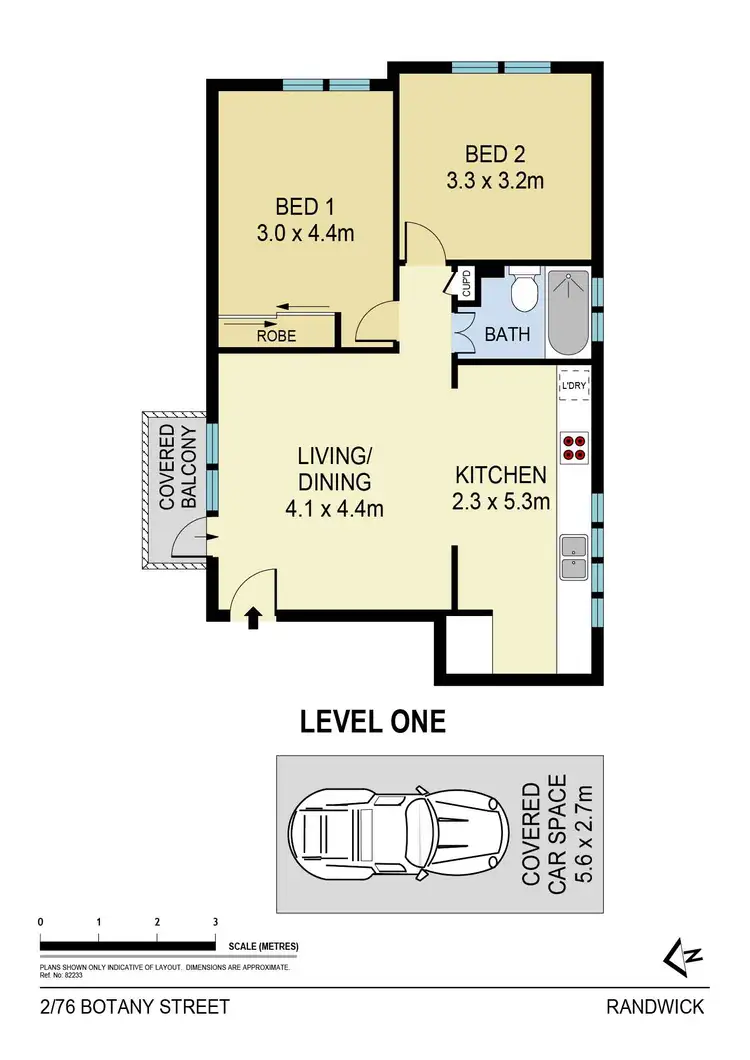 Floorplan of Homely apartment listing, 2/76 Botany Street, Randwick NSW 2031