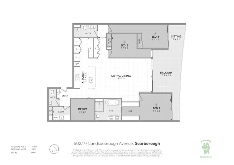 Floorplan of Homely apartment listing, 502/77-85 Landsborough Avenue, Scarborough QLD 4020