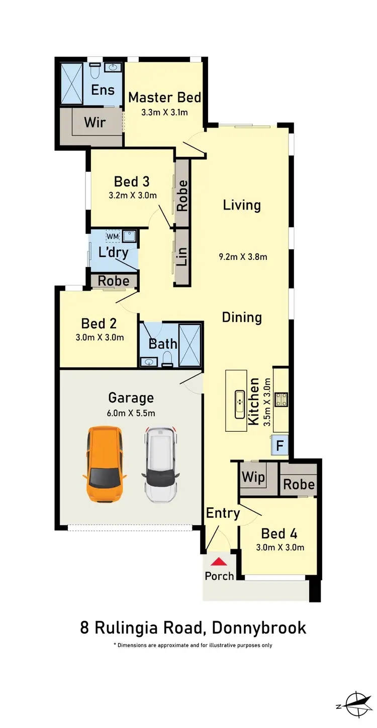 Floorplan of Homely house listing, 8 Rulingia Road, Donnybrook VIC 3064