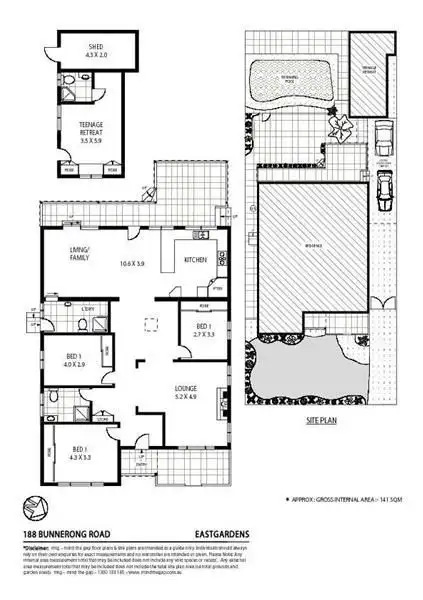 Floorplan of Homely house listing, 188 Bunnerong Road, Eastgardens NSW 2036