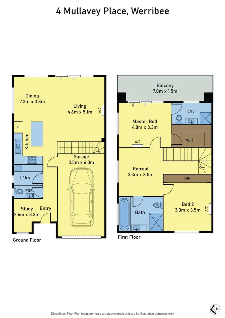Floorplan of Homely townhouse listing, 4 Mullavey Place, Werribee VIC 3030