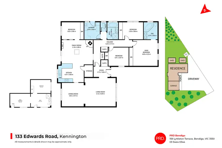 Floorplan of Homely house listing, 133 Edwards Road, Kennington VIC 3550