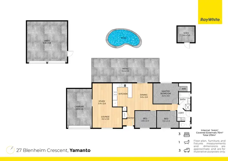 Floorplan of Homely house listing, 27 Blenheim Crescent, Yamanto QLD 4305