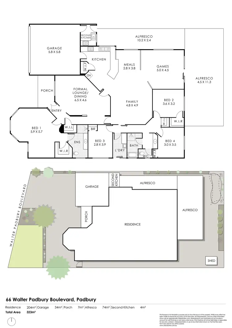 Floorplan of Homely house listing, 66 Walter Padbury Boulevard, Padbury WA 6025