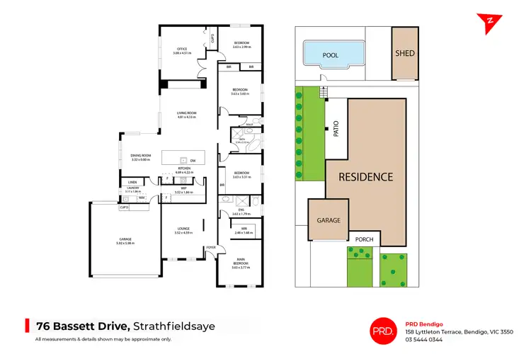 Floorplan of Homely house listing, 76 Bassett Drive, Strathfieldsaye VIC 3551
