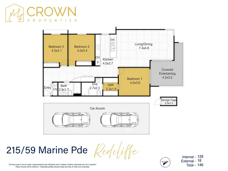Floorplan of Homely apartment listing, 215/59 Marine Parade, Redcliffe QLD 4020