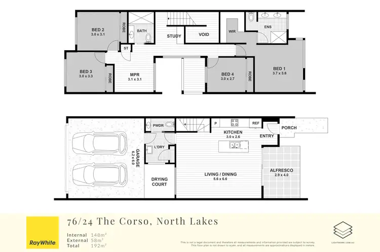 Floorplan of Homely townhouse listing, 76/24 The Corso, North Lakes QLD 4509
