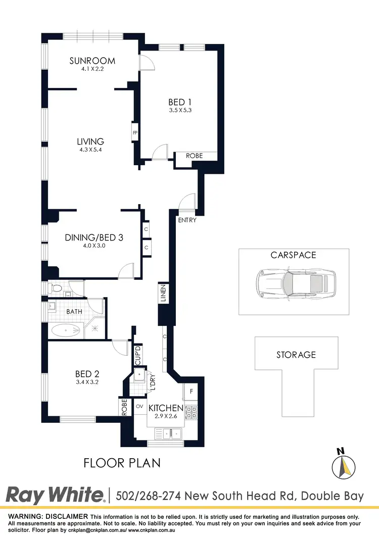 Floorplan of Homely apartment listing, 502/268-274 New South Head Road, Double Bay NSW 2028