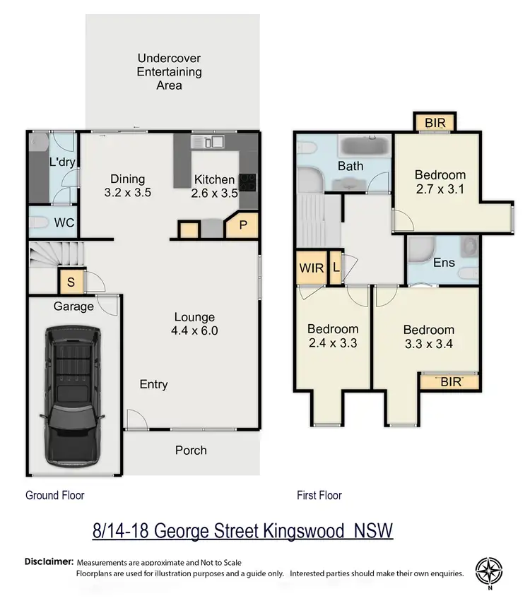 Floorplan of Homely townhouse listing, 8/14-18 George Street, Kingswood NSW 2747