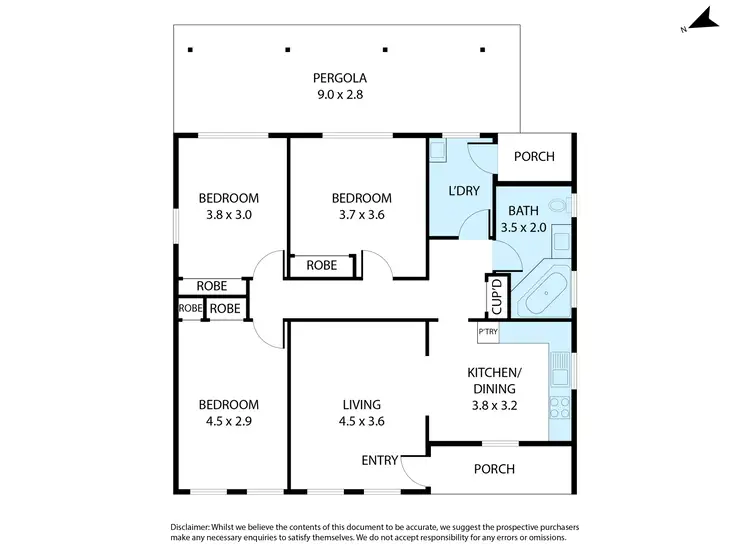 Floorplan of Homely house listing, 1 Bouvardia Crescent, Frankston North VIC 3200