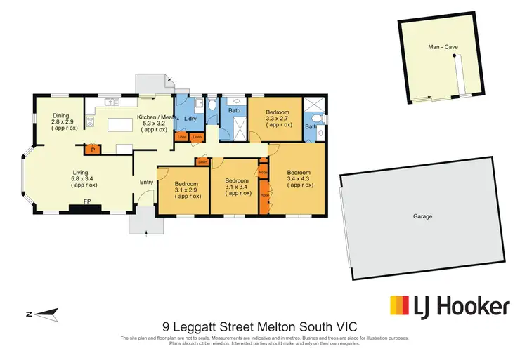 Floorplan of Homely house listing, 9 Leggatt Street, Melton South VIC 3338