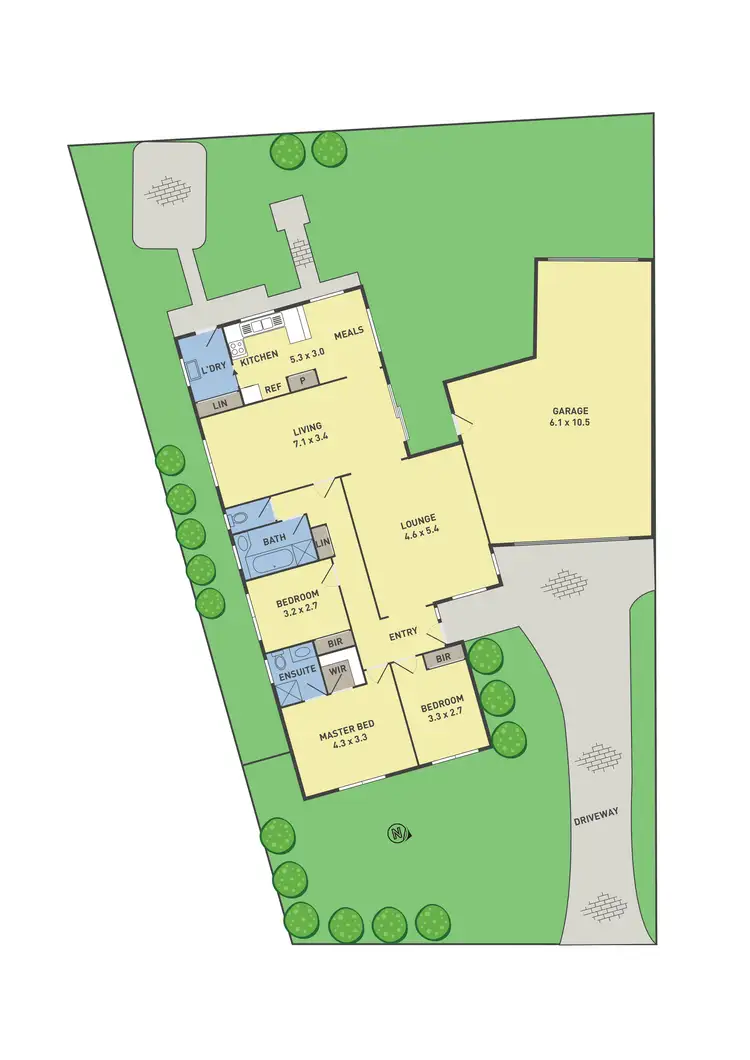Floorplan of Homely house listing, 15 Enfield Place, Craigieburn VIC 3064