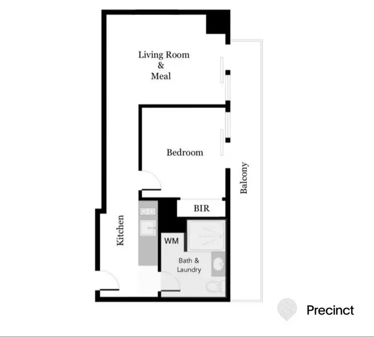 Floorplan of Homely apartment listing, 1023/572 St Kilda Road, Melbourne VIC 3004