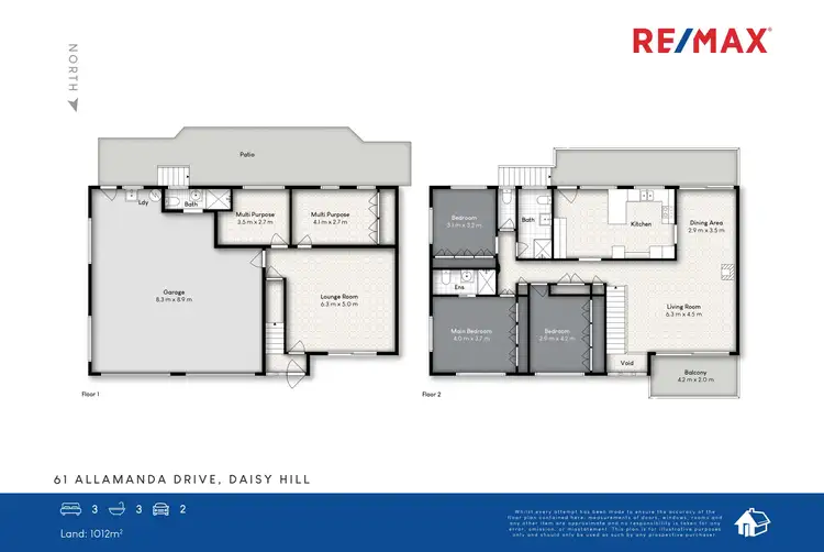 Floorplan of Homely house listing, 61 Allamanda Drive, Daisy Hill QLD 4127