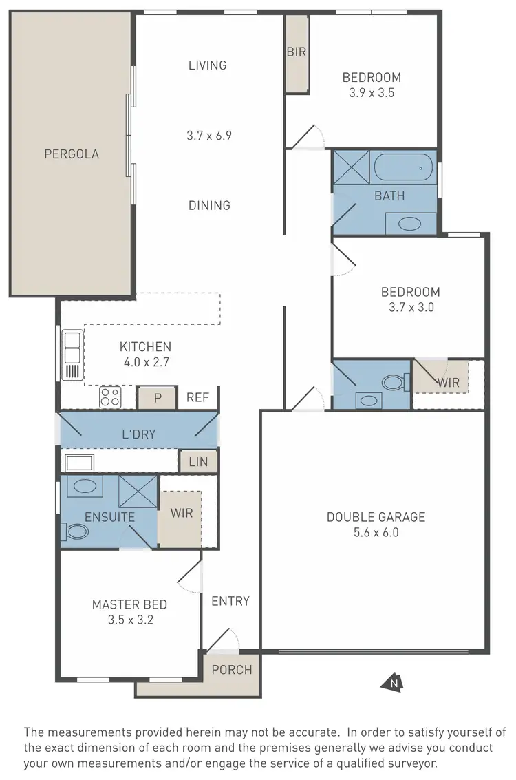Floorplan of Homely house listing, 6 Zammit Lane, Hillside VIC 3037