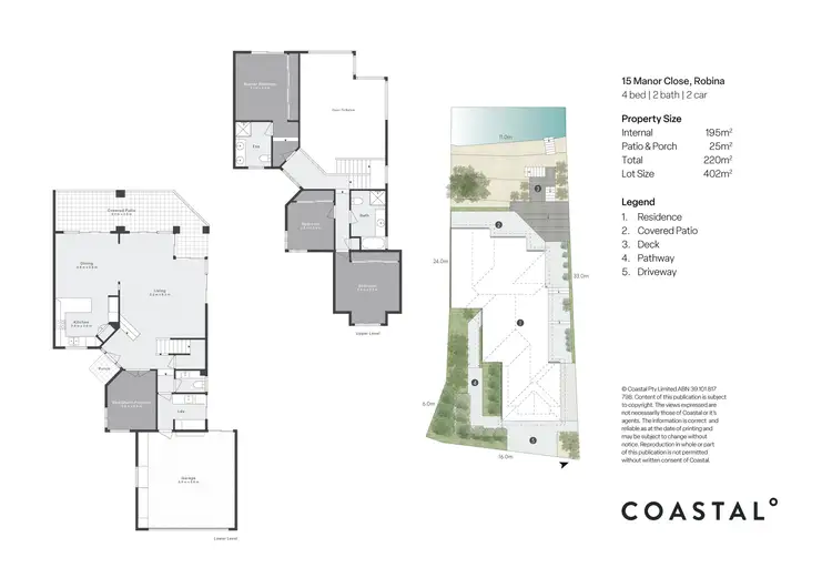 Floorplan of Homely house listing, 15 Manor Close, Robina QLD 4226