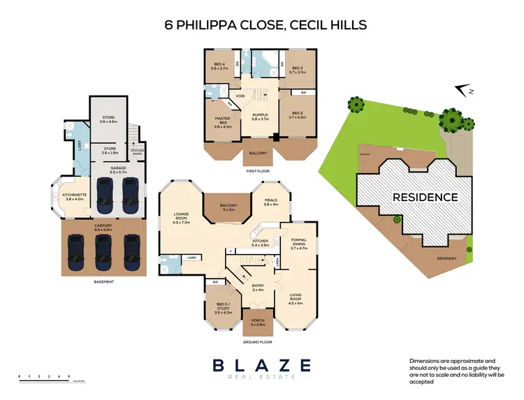 Floorplan of Homely house listing, 6 Philippa Close, Cecil Hills NSW 2171