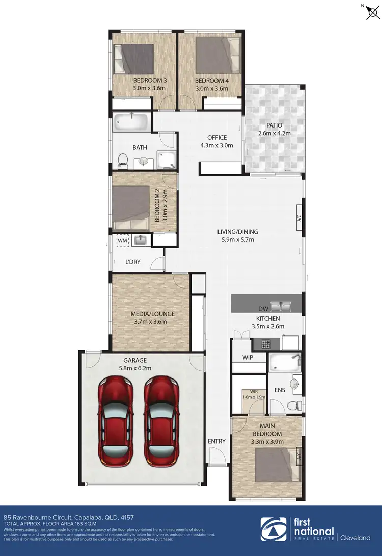Floorplan of Homely house listing, 85 Ravenbourne Circuit, Capalaba QLD 4157