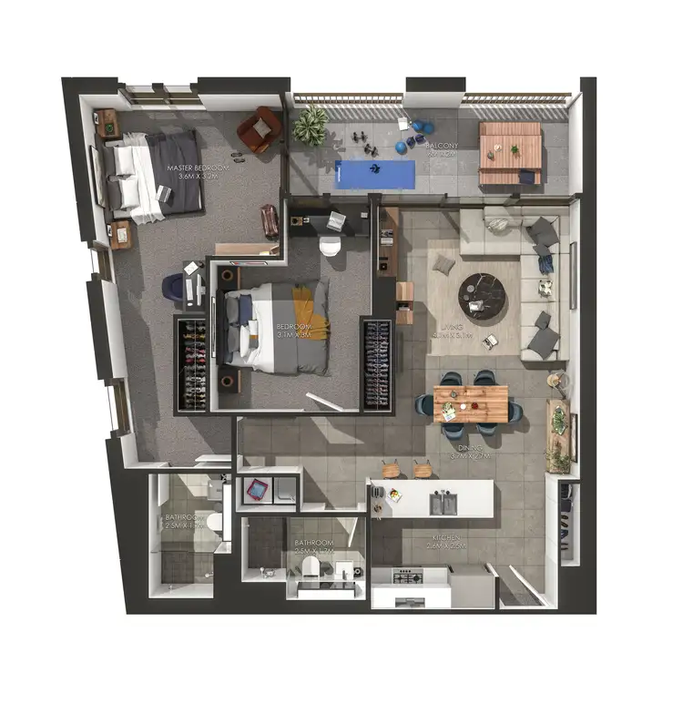 Floorplan of Homely apartment listing, 50502/2c Figtree Drive, Sydney Olympic Park NSW 2127