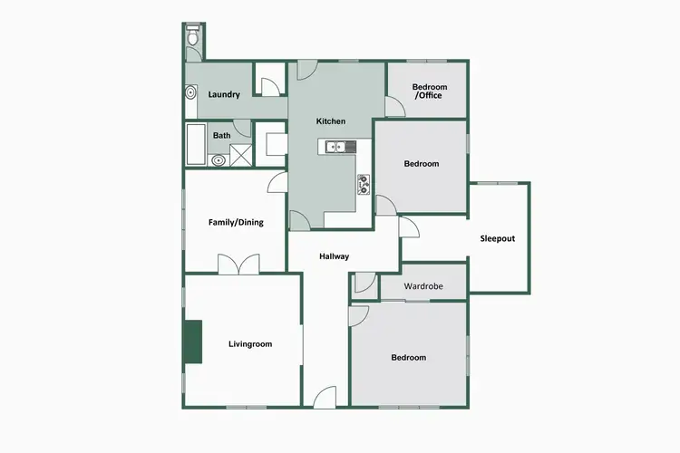 Floorplan of Homely house listing, 58 Beach Road, Bunbury WA 6230