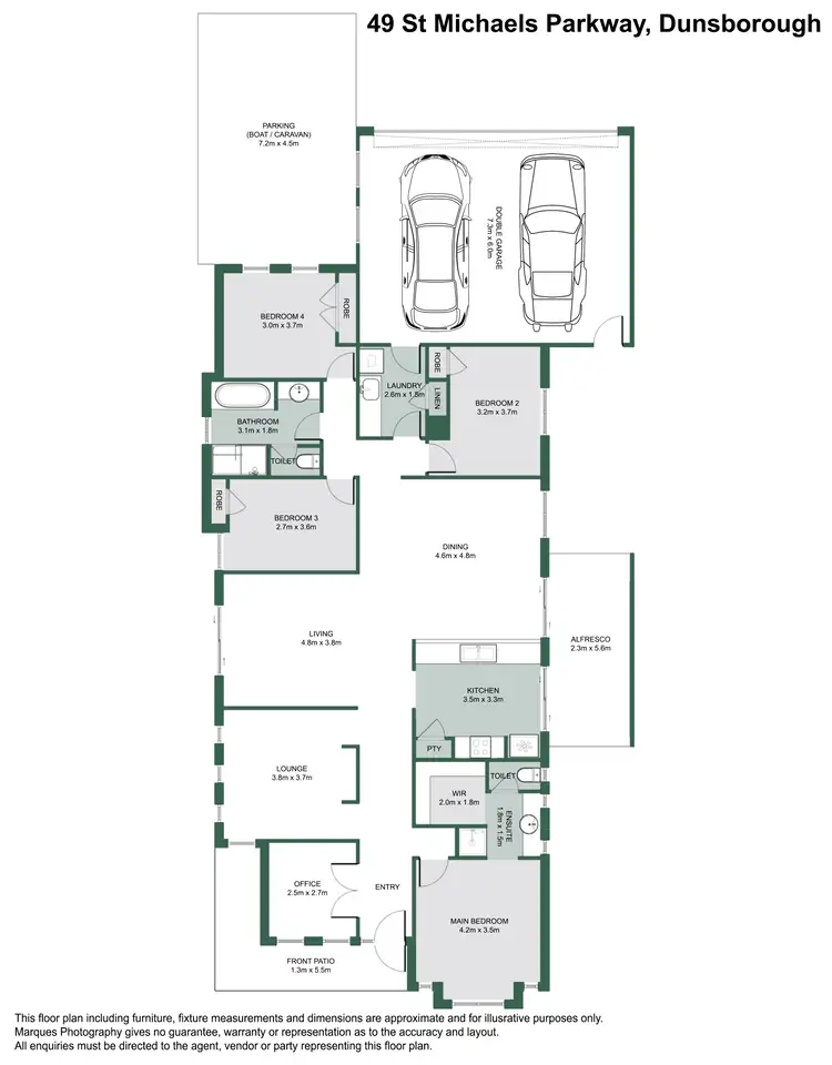 Floorplan of Homely house listing, 49 St Michaels Parkway, Dunsborough WA 6281