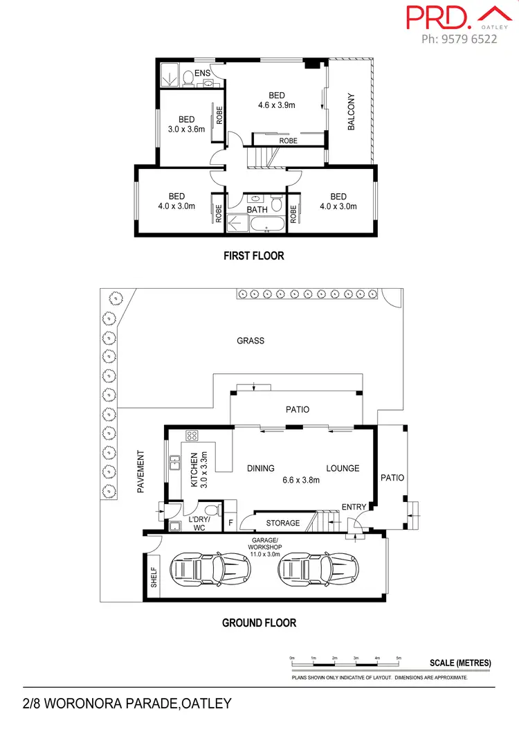 Floorplan of Homely townhouse listing, 2/8-10 Woronora Parade, Oatley NSW 2223