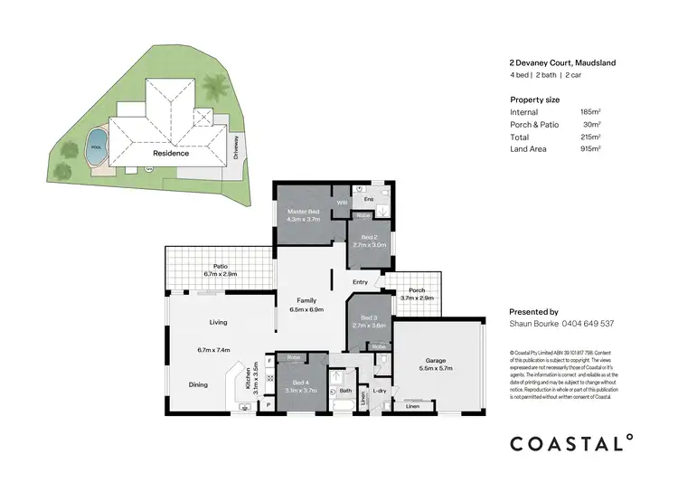 Floorplan of Homely house listing, 2 Devaney Court, Maudsland QLD 4210