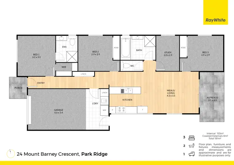 Floorplan of Homely house listing, 24 Mount Barney Crescent, Park Ridge QLD 4125