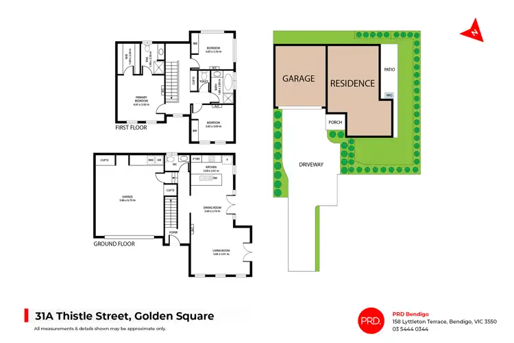 Floorplan of Homely house listing, 31A Thistle Street, Golden Square VIC 3555